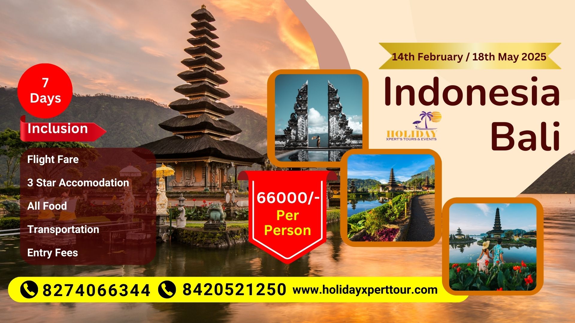 Indonesia Bali tour packages 2025