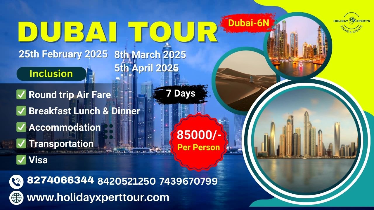 7-Days Dubai Tour Package from India 2025