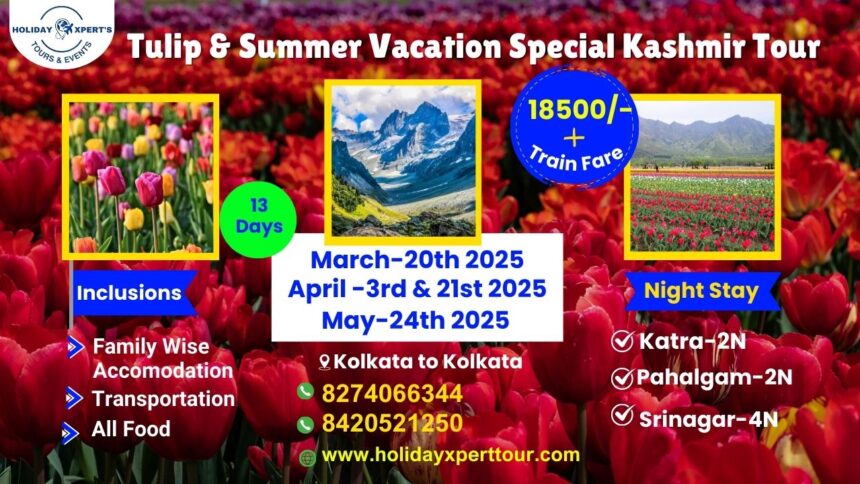 Kashmir Tulip Festival Tour Package 2025