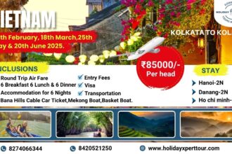 Vietnaxm Tour Packages from Kolkata 2025